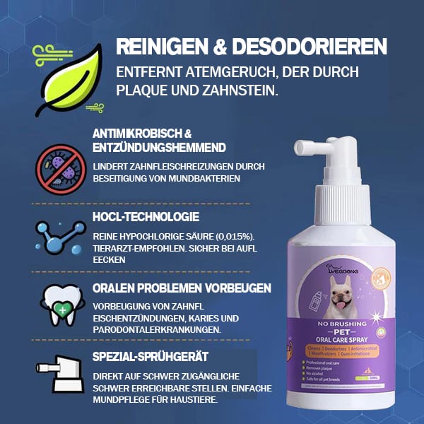 Dog & Cat Tooth Cleaning Spray - Dental Care