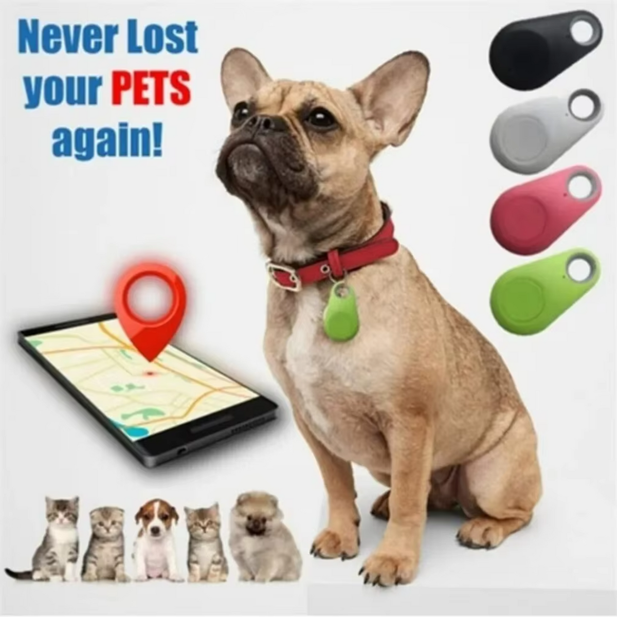 Mini Dog GPS Bluetooth 5.0 Anti-Lost Tracker