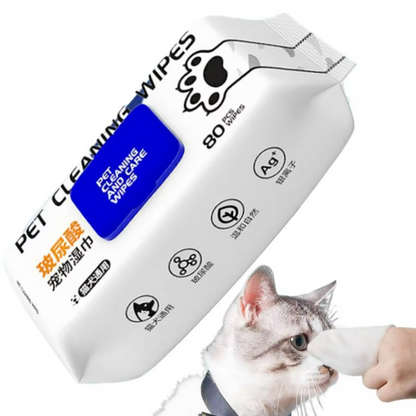 Pet Wipes 80ct - Moisturizing Cleaning Pads