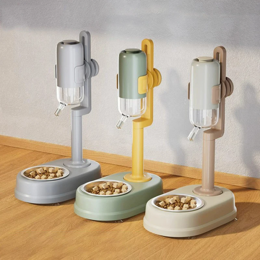 Automatic Pet Feeder & Water Dispenser Bowl