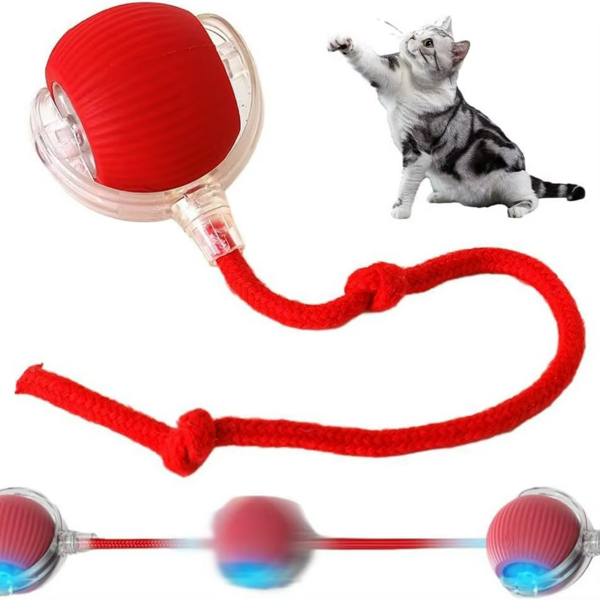 Interactive Cat Toy Ball - Electric Rechargeable