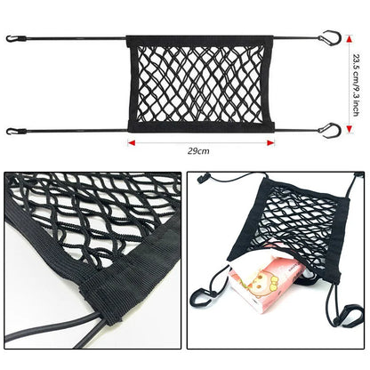 Pet Car Safety Net - Elastic Back Seat Barrier