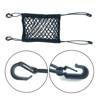 Pet Car Safety Net - Elastic Back Seat Barrier
