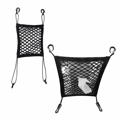 Pet Car Safety Net - Elastic Back Seat Barrier