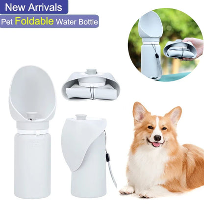 Foldable 550ml Pet Water Bottle - Travel Mug
