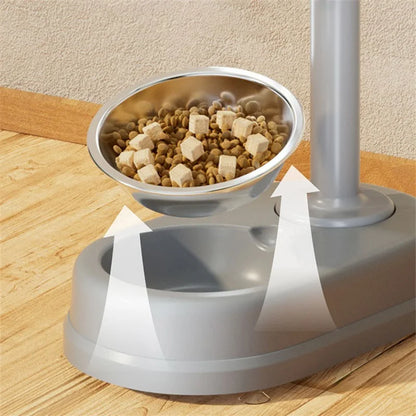 Automatic Pet Feeder & Water Dispenser Bowl
