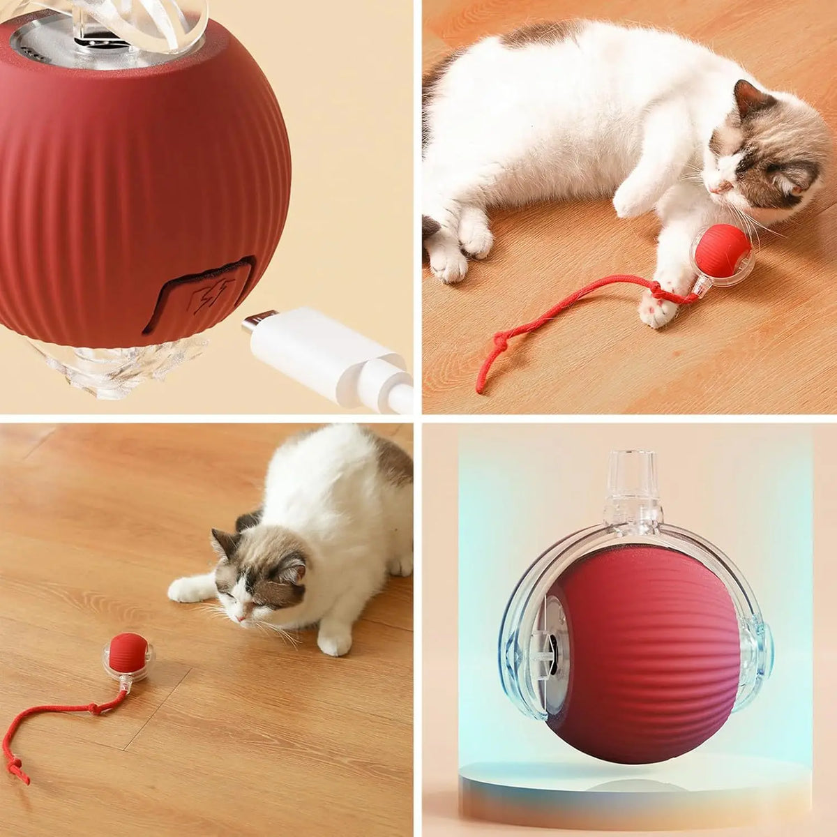 Interactive Cat Toy Ball - Electric Rechargeable