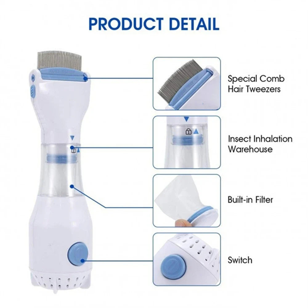 Electric Lice & Flea Removal Comb for Pets