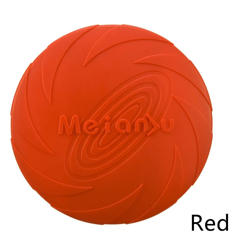 Silicone Dog Flying Disc Toy - Interactive