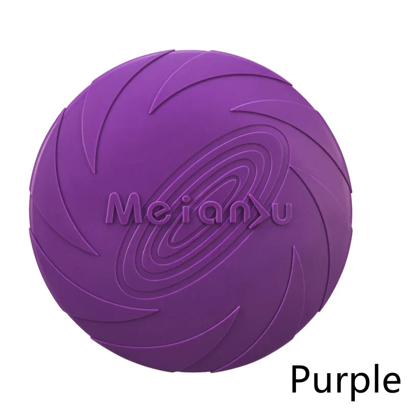 Silicone Dog Flying Disc Toy - Interactive