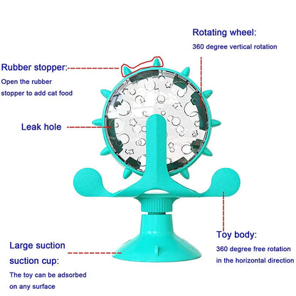Dog Puzzle Treat Toy - Windmill Slow Feeder