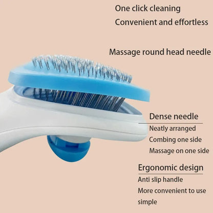 Dog & Cat Hair Removal Brush - Grooming Comb
