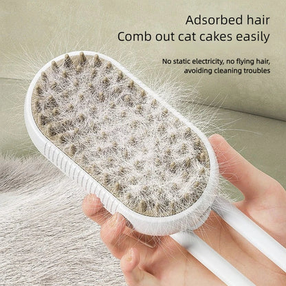Pet Steam Brush - Massage Grooming Tool