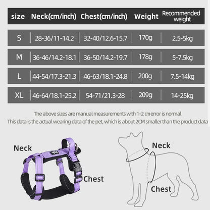 Reflective Anti-Escape Dog Harness with Handle