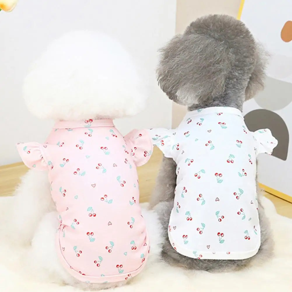 Dog T-Shirt - Round Neck Summer Outfit