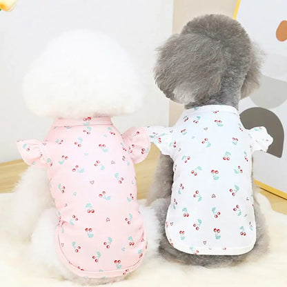 Dog T-Shirt - Round Neck Summer Outfit