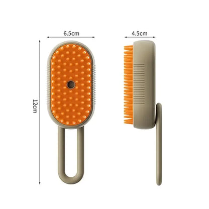 3-in-1 Electric Cat & Dog Steamer Brush