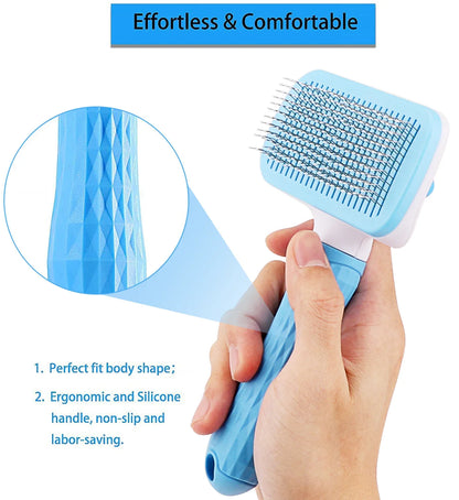 Long-Hair Dog & Cat Grooming Brush - Hair Remover