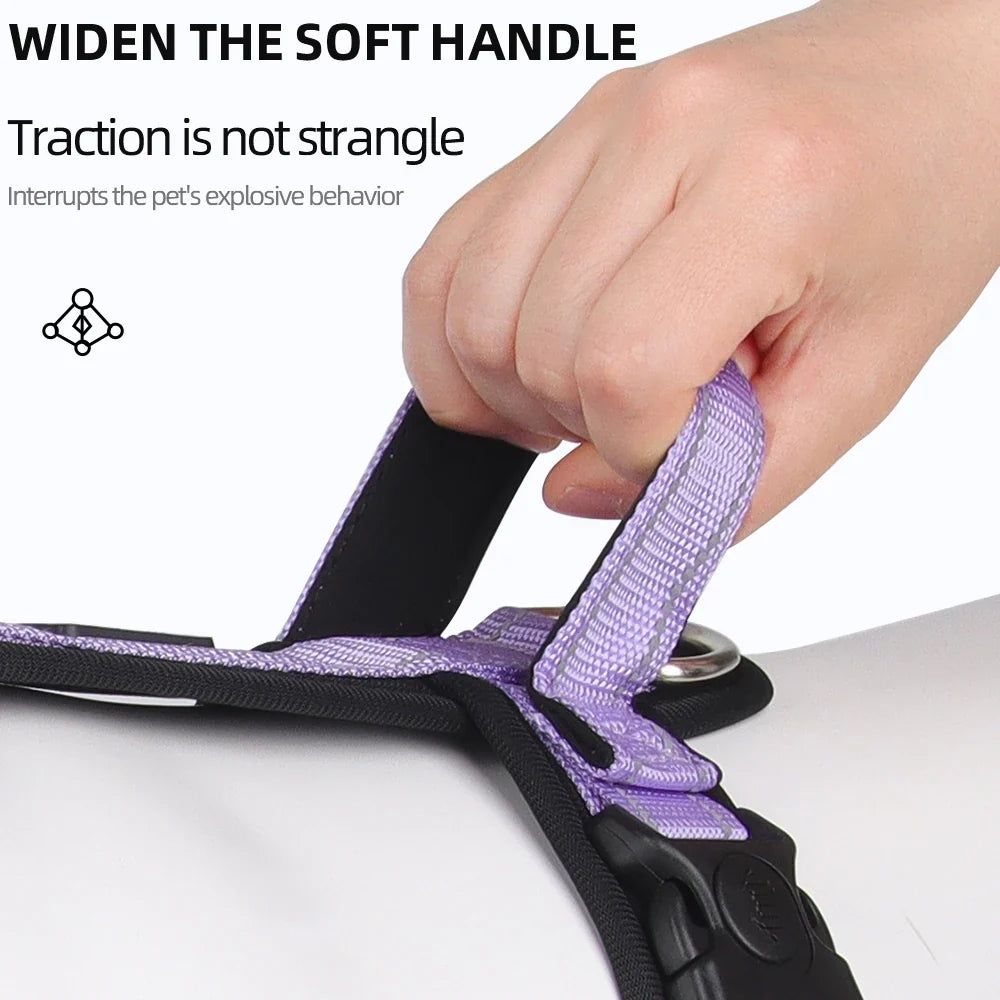 Reflective Anti-Escape Dog Harness with Handle