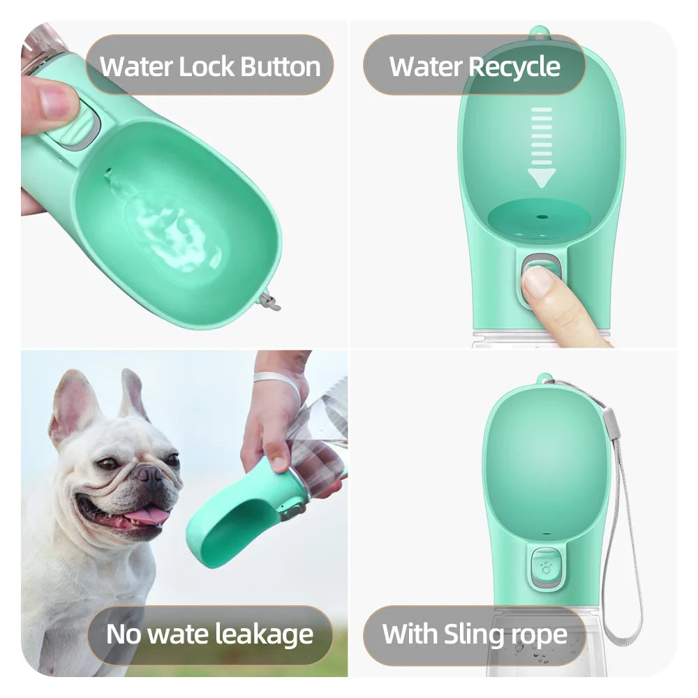 Portable Dog Water Bottle - Spill-Free Dispenser