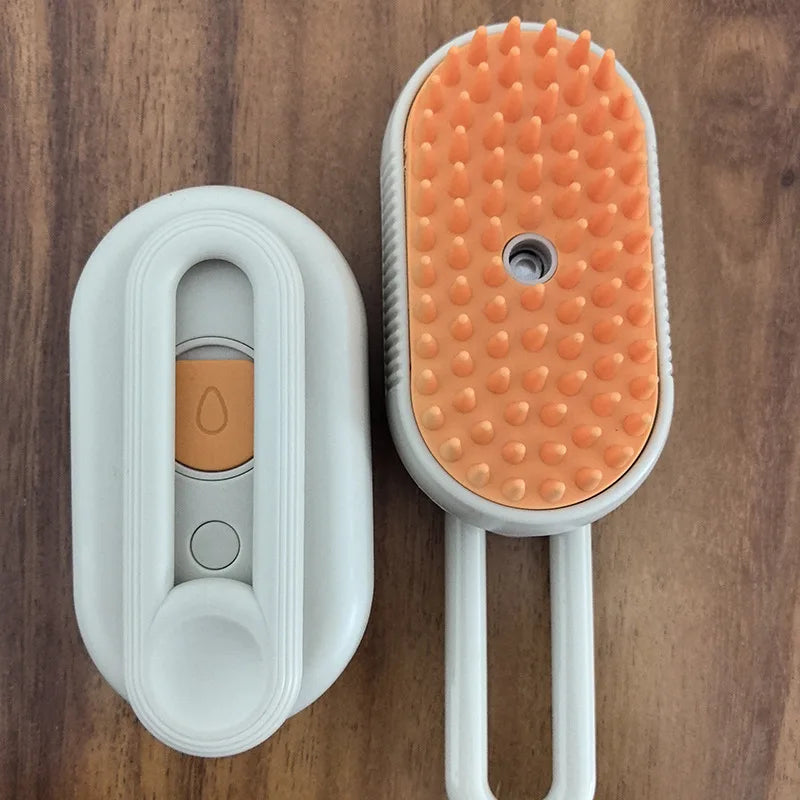 3-in-1 Pet Steam Brush - Cleaning & Massage Comb