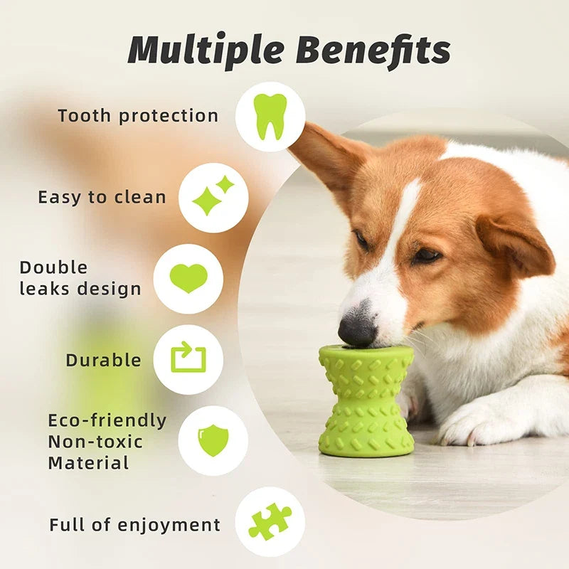 Food Dispensing Dog Toy - Treat Leaking Chew Toy