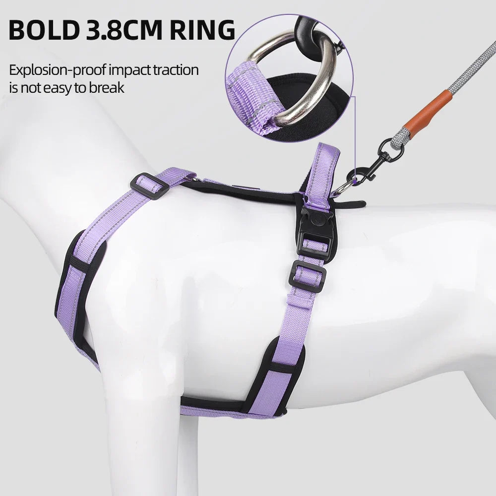 Reflective Anti-Escape Dog Harness with Handle