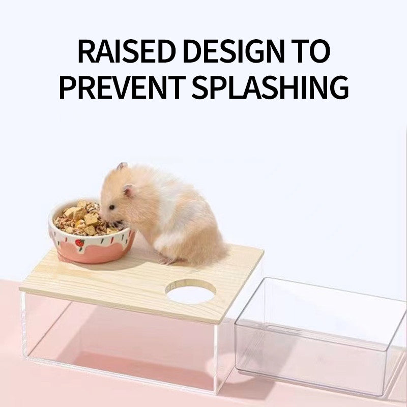 Hamster Sand Bath House with Ladder