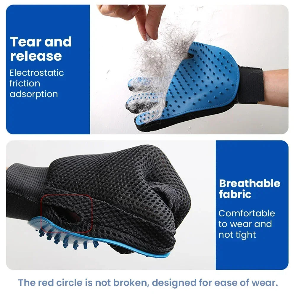 Pet Grooming Gloves - Hair Removal
