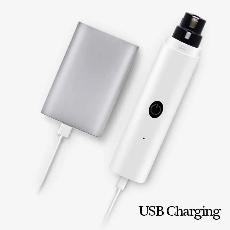 USB Rechargeable Pet Nail Grinder with LED Light