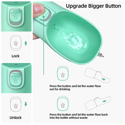 Portable Dog Water Bottle - Spill-Free Dispenser