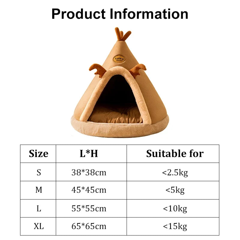 Warm Pet Tent House - Winter Bed