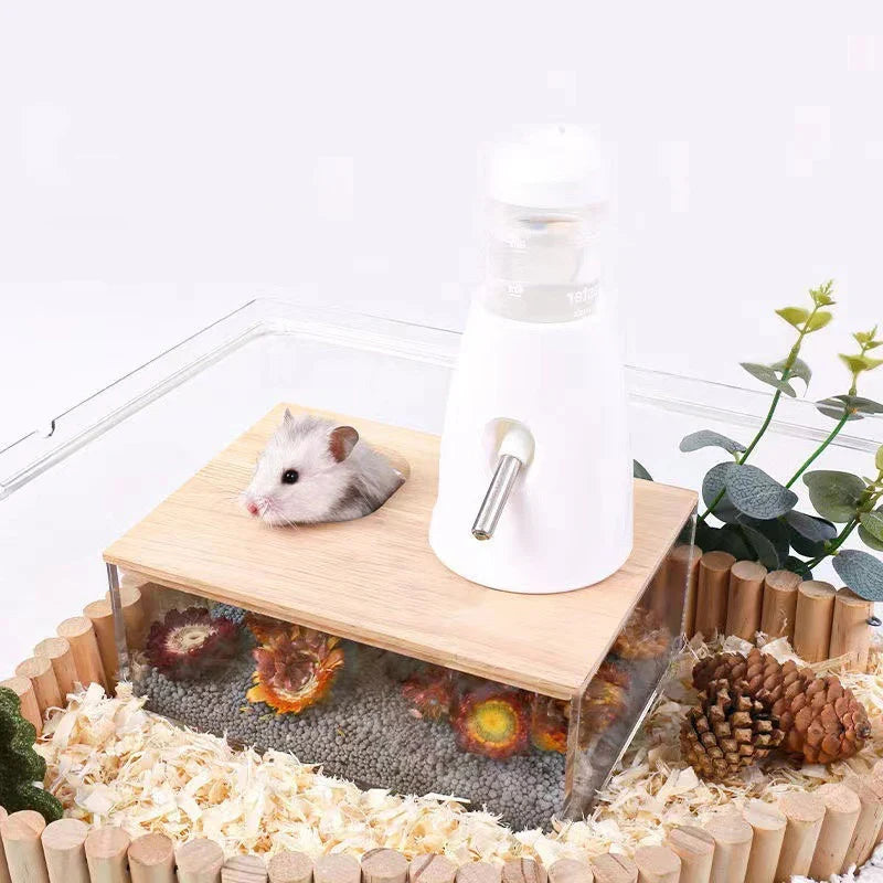 Hamster Sand Bath House with Ladder