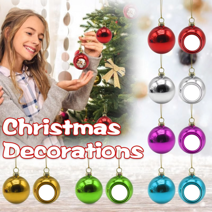 Sublimation Blank Christmas Ball Ornaments