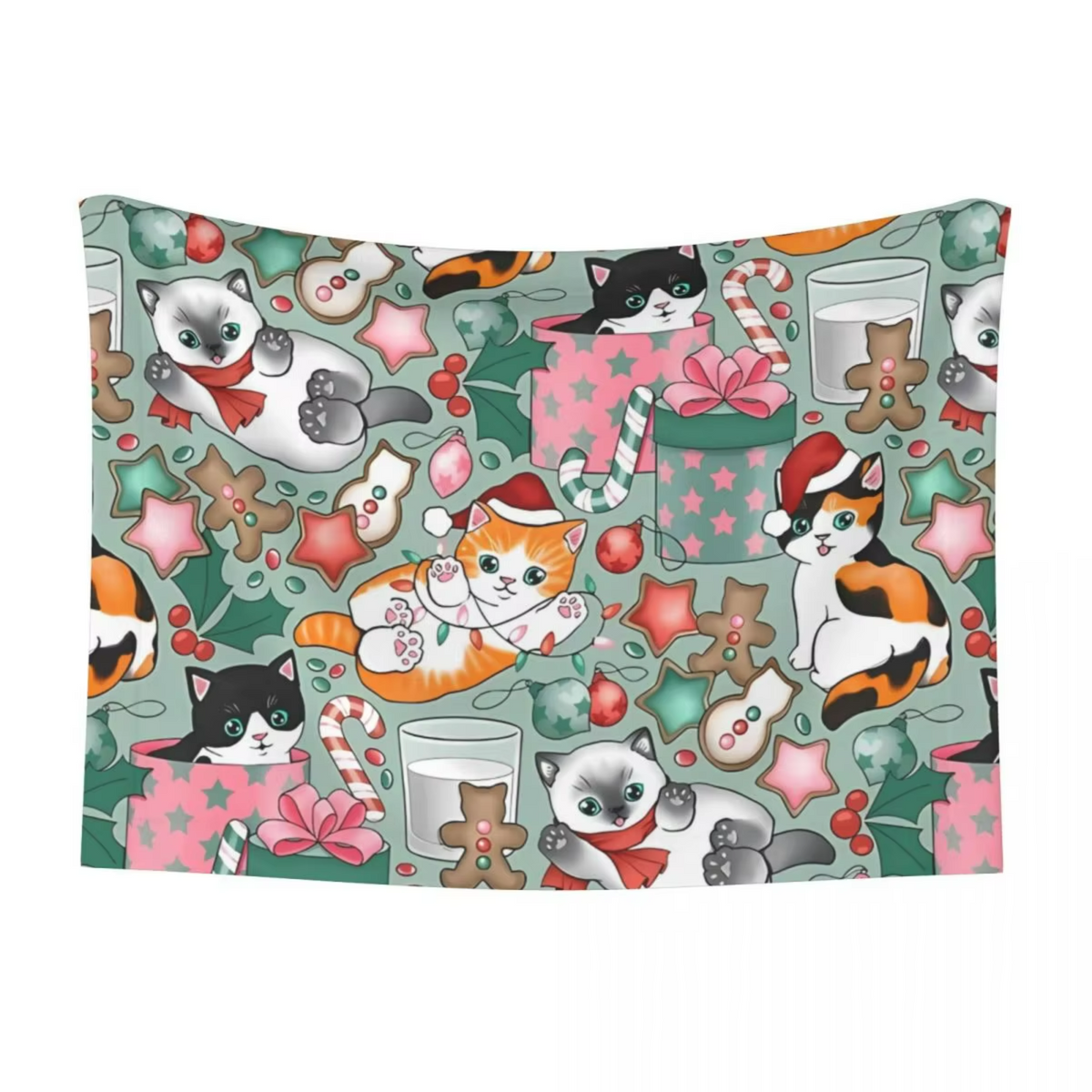 Christmas Kittens Pet Blanket - Velvet Mat